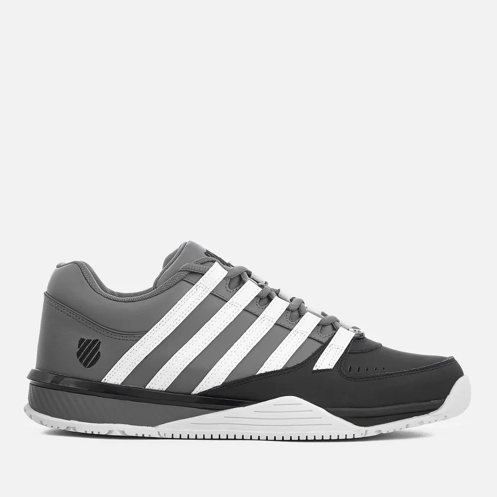 K-Swiss Men's Baxter Trainers - Charcoal/Black - UK 7/EU 41 - Grijs Afbeelding 1