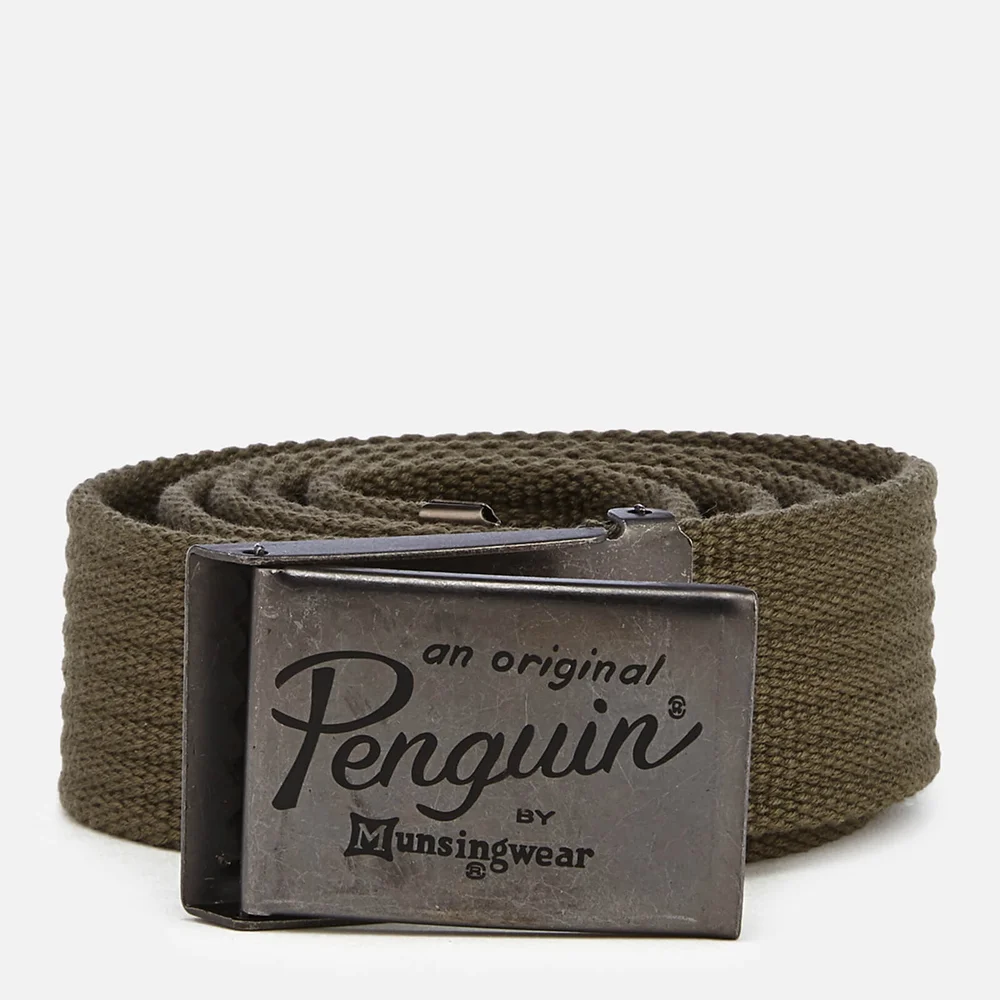 Original Penguin Men's Web Belt - Khaki Afbeelding 1