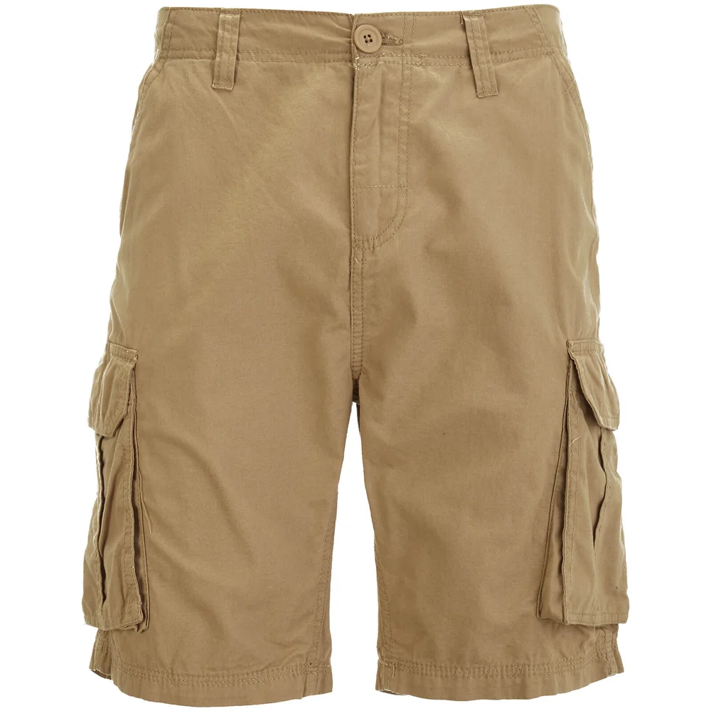 Brave Soul Men's Riverwood Cargo Shorts - Stone - S Afbeelding 1