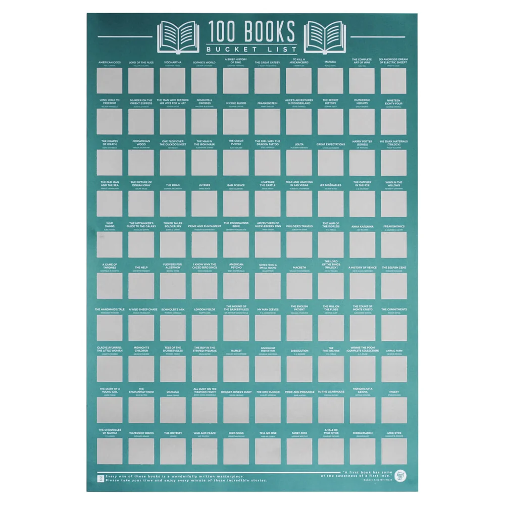 100 boeken bucketlistposter Afbeelding 1