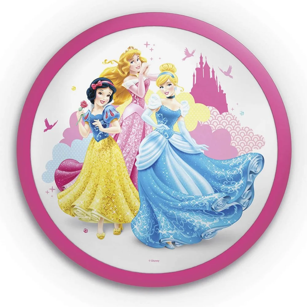 Philips Disney Princess Children's Wall and Ceiling Light - 1 x 4 W Integrated LED Afbeelding 1