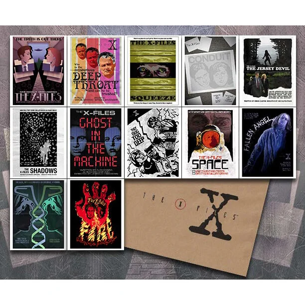 The X-Files Season One Set of 12 Lithograph Prints by Acme Archive Artist J.J. Lendl - Zavvi UK Exclusive (Limited Edition Of 100) Afbeelding 1