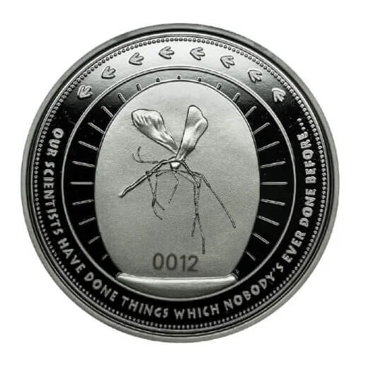 Jurassic Park "Amber" Verzamelmunt: Zilveren Variant - Limited Edition Afbeelding 1