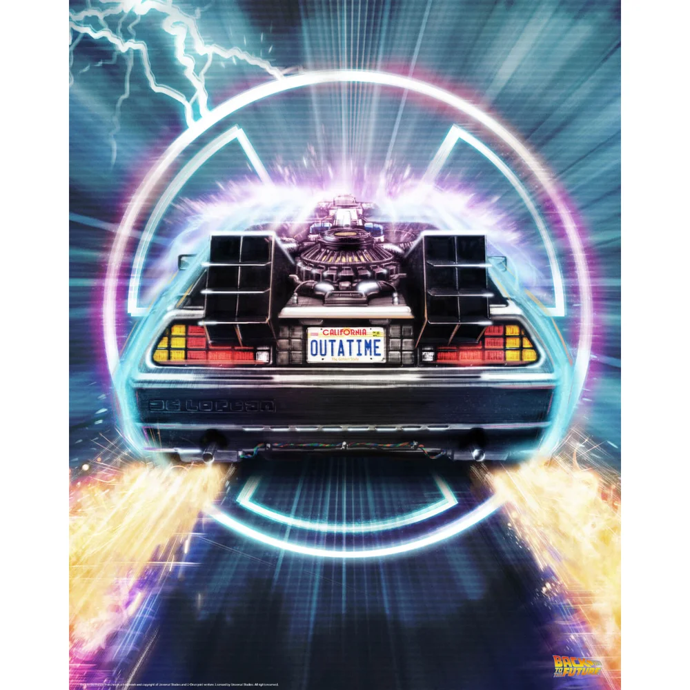 Limited Edition Fine Art Giclee - Back to the Future - Outatime - Zavvi Exclusive Afbeelding 1