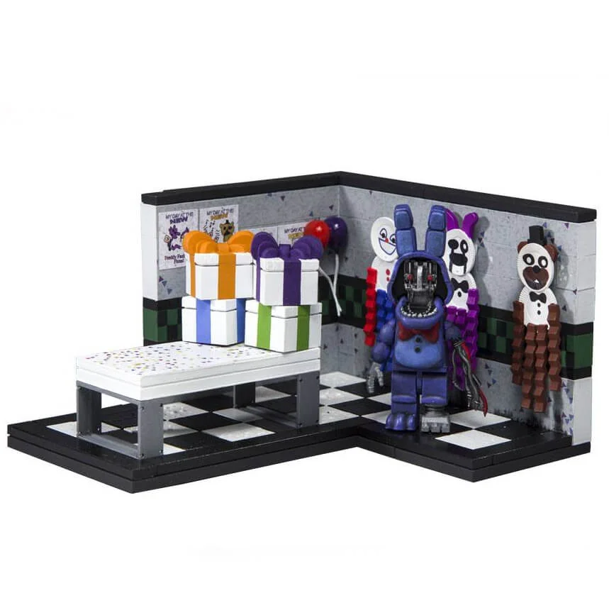McFarlane Five Nights At Freddy's Paper Pals Party With Withered Bonnie Small Action Figure Set Afbeelding 1