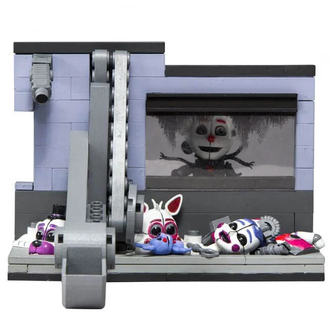 McFarlane Five Nights At Freddy's Scooping Room With Masked Ennard Medium Action Figure Set Afbeelding 1