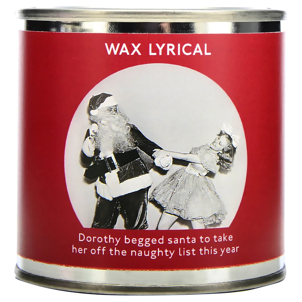 Wax Lyrical Enter-tin-ment Naughty List Wax Filled Candle Afbeelding 1