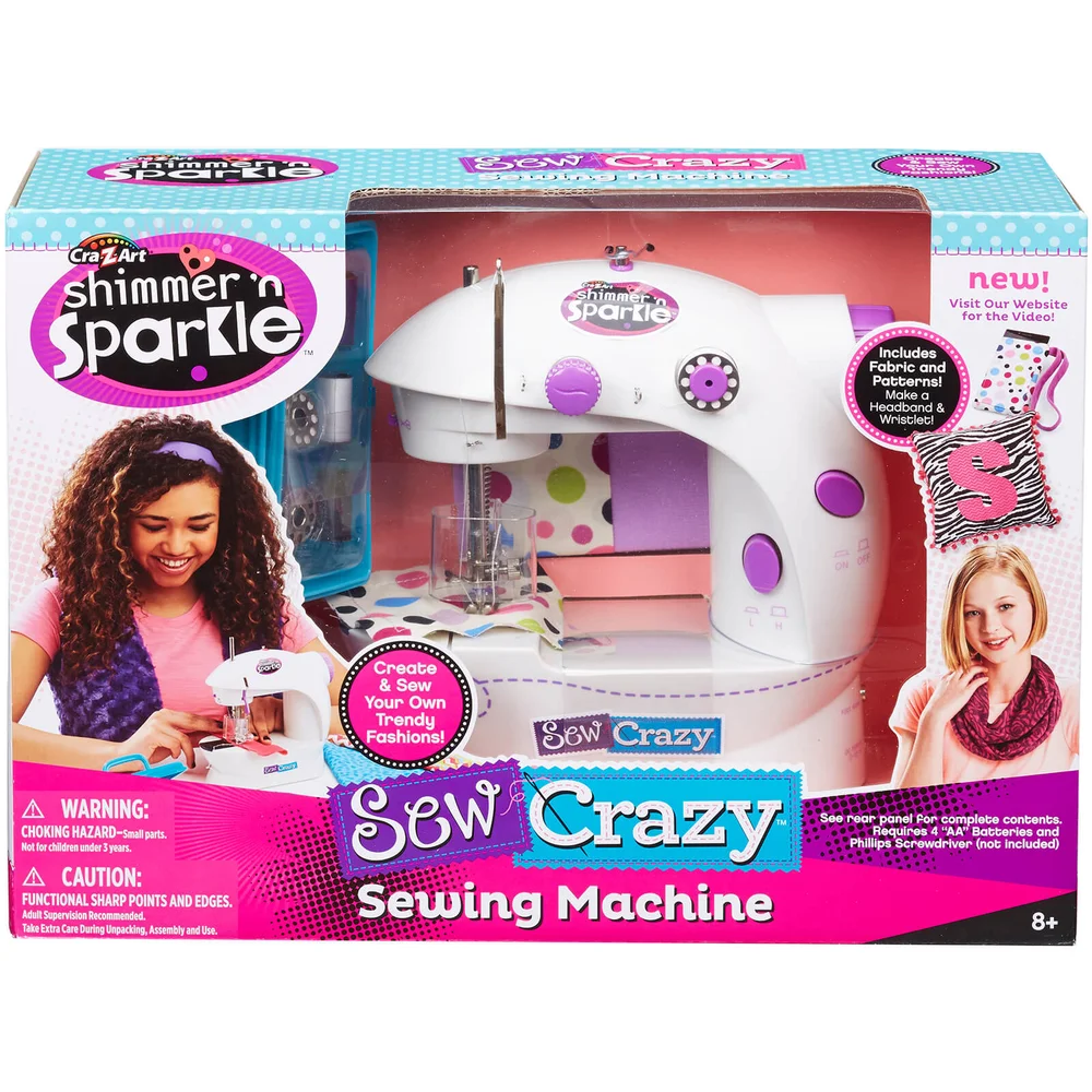 Shimmer and Sparkle Sew Crazy Sewing Machine Afbeelding 1