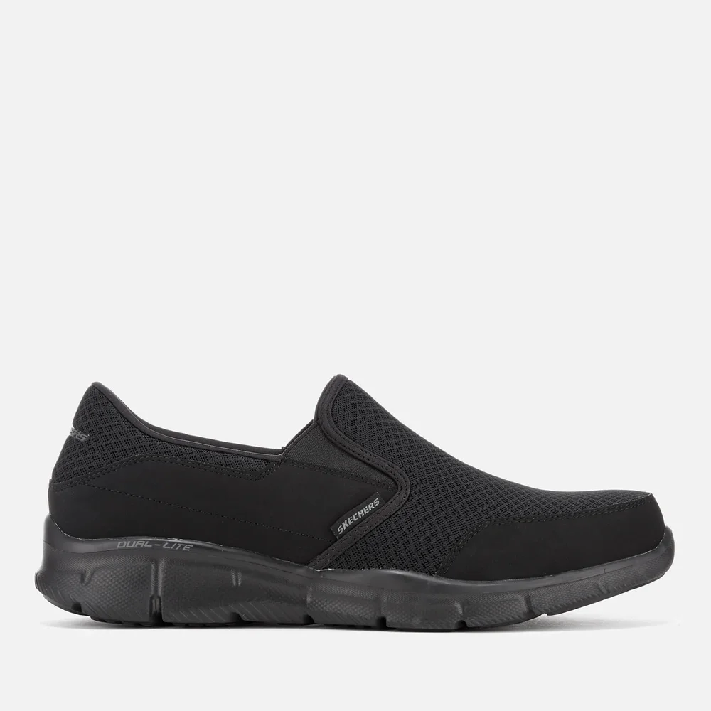 Skechers Men's Equalizer Persistent Slip On Trainers - Black - UK 7 - Zwart Afbeelding 1