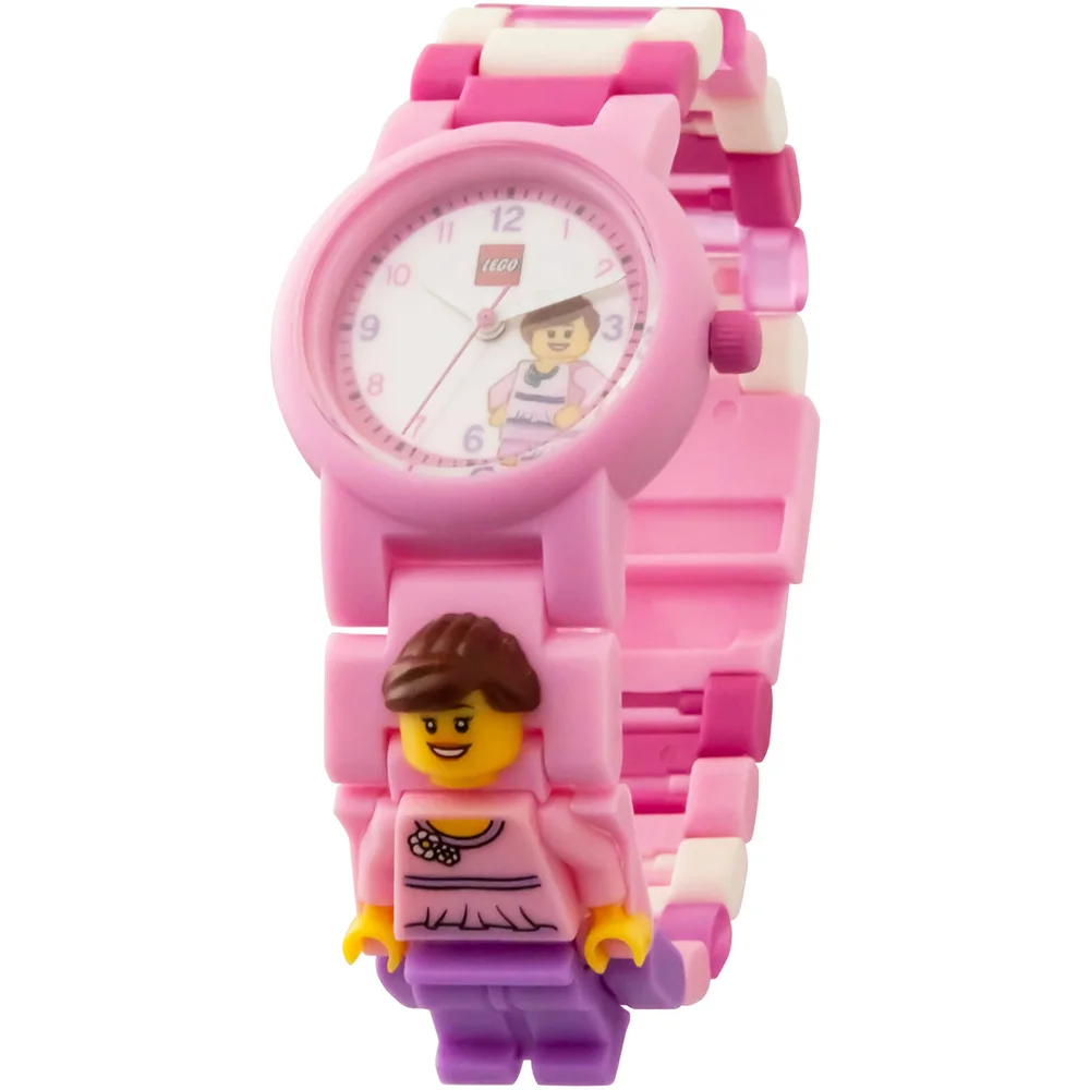 LEGO Classic roze minifiguur Link horloge Afbeelding 1