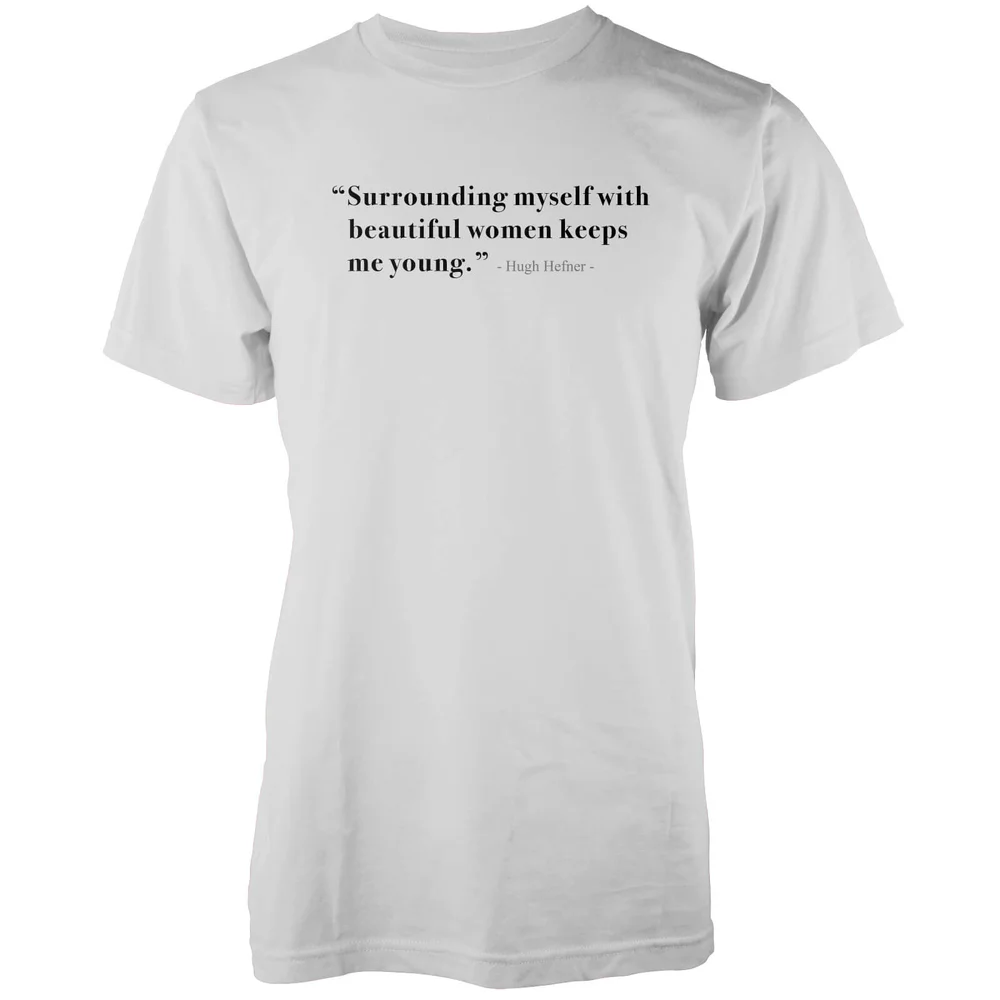 Surrounding Myself With Beautiful Women White T-Shirt - S Afbeelding 1