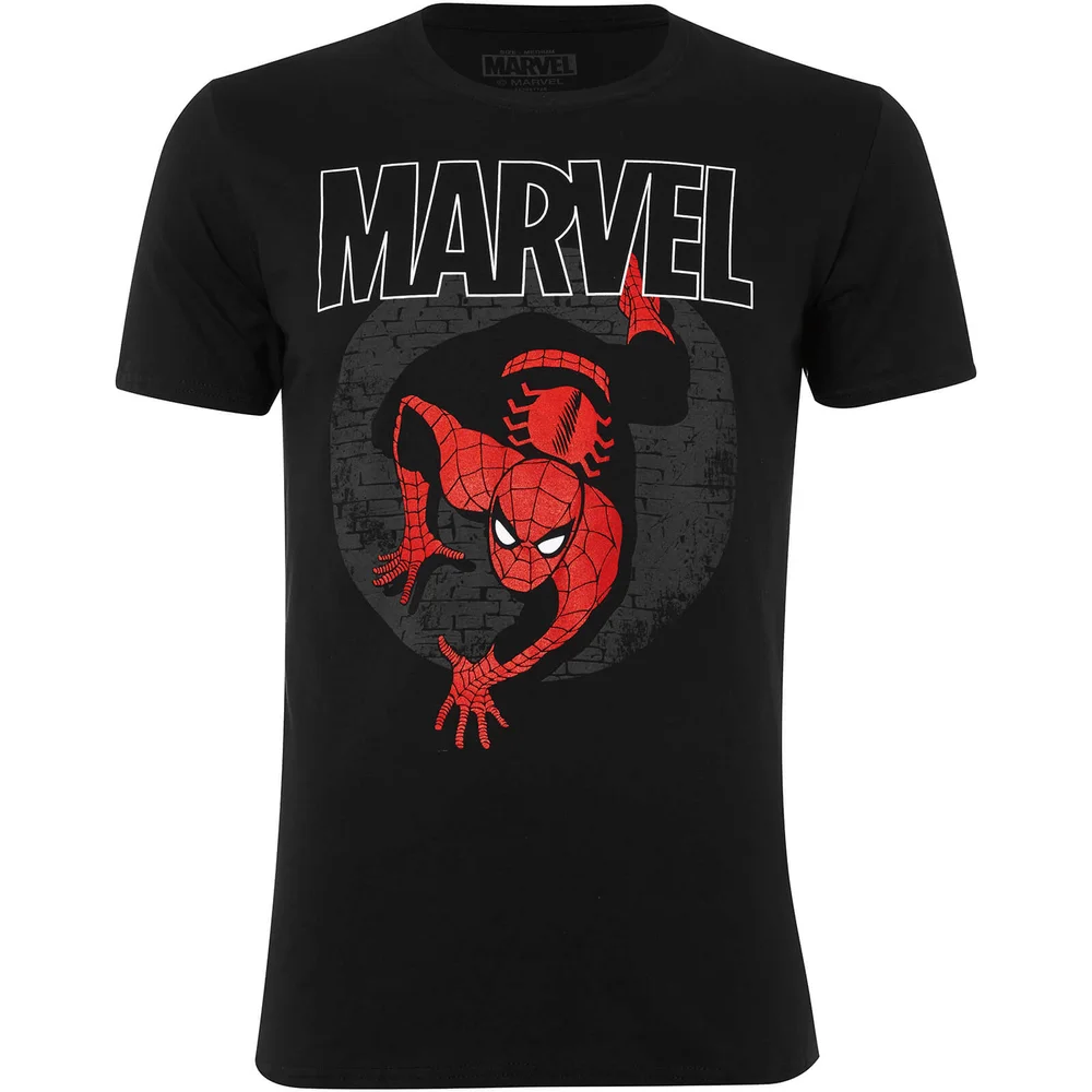 Marvel Men's Spider-Man Spotlight T-Shirt - Black - S - Zwart Afbeelding 1