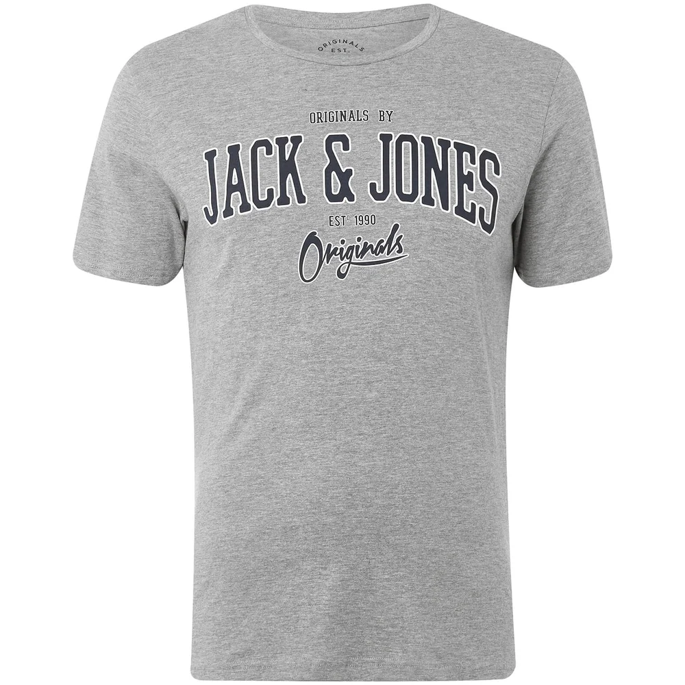 Jack & Jones Originals Men's Harry T-Shirt - Light Grey Marl - S - Grijs Afbeelding 1