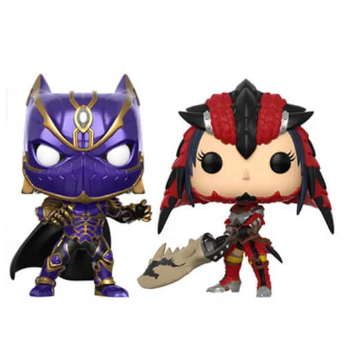 Marvel Vs Capcom Black Panther vs Monster Hunter Funko Pop! Figuur 2-pack Afbeelding 1