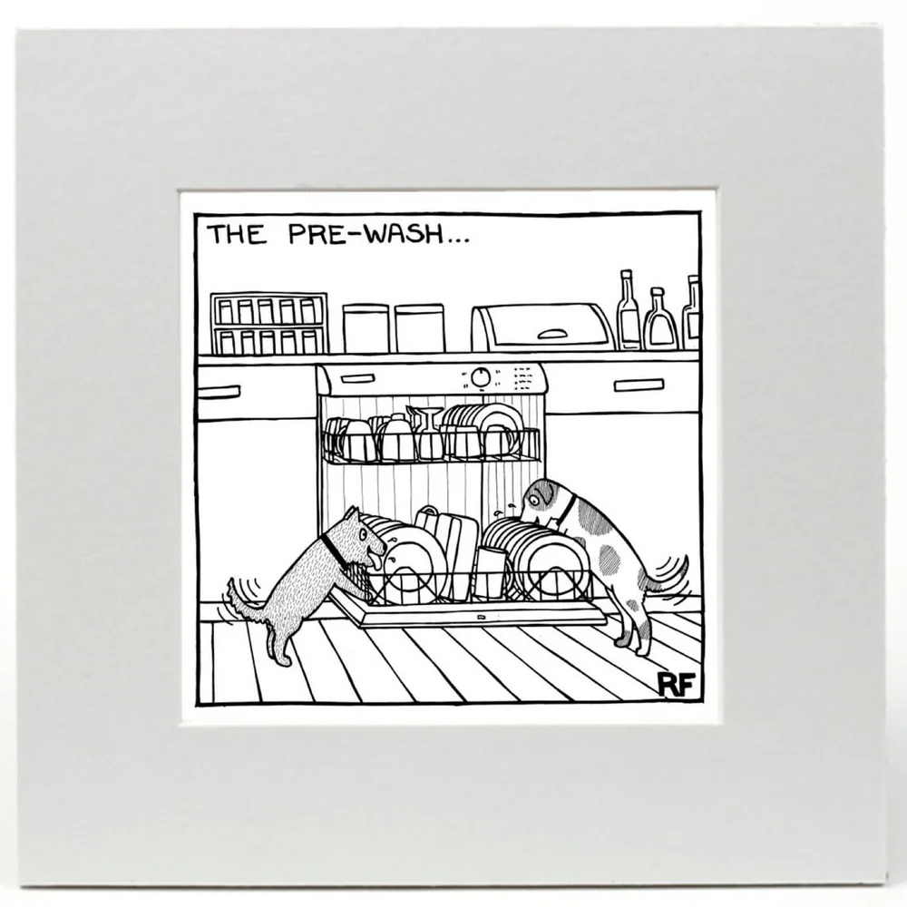 Off the Leash Pre Wash Limited Edition Kunst print Afbeelding 1