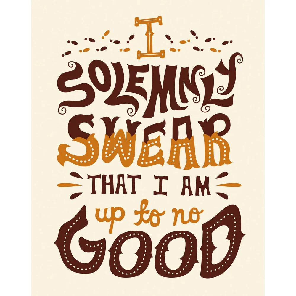 Harry Potter 'I Solemnly Swear' Art Print Afbeelding 1