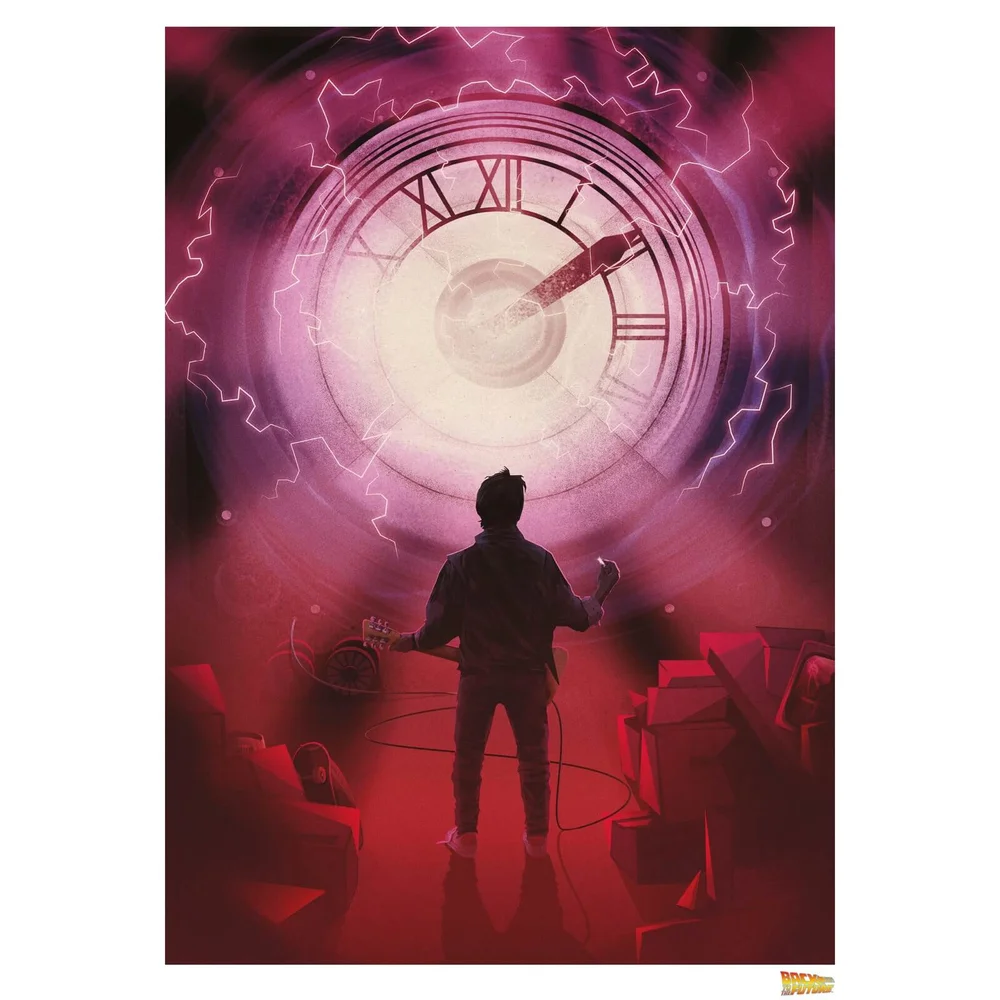 Back to the Future Time - Limited Edition Art Print Afbeelding 1