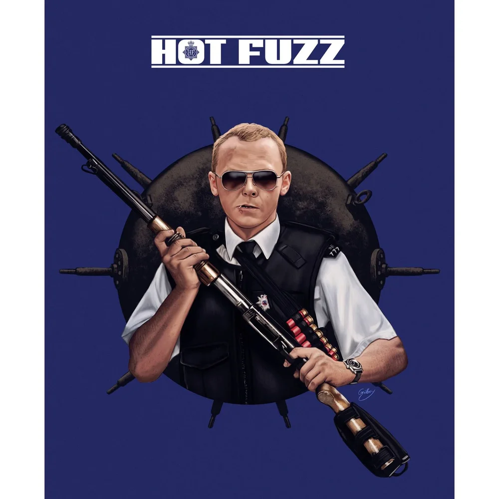 Hot Fuzz Ready For Action Limited Edition Art Print Afbeelding 1