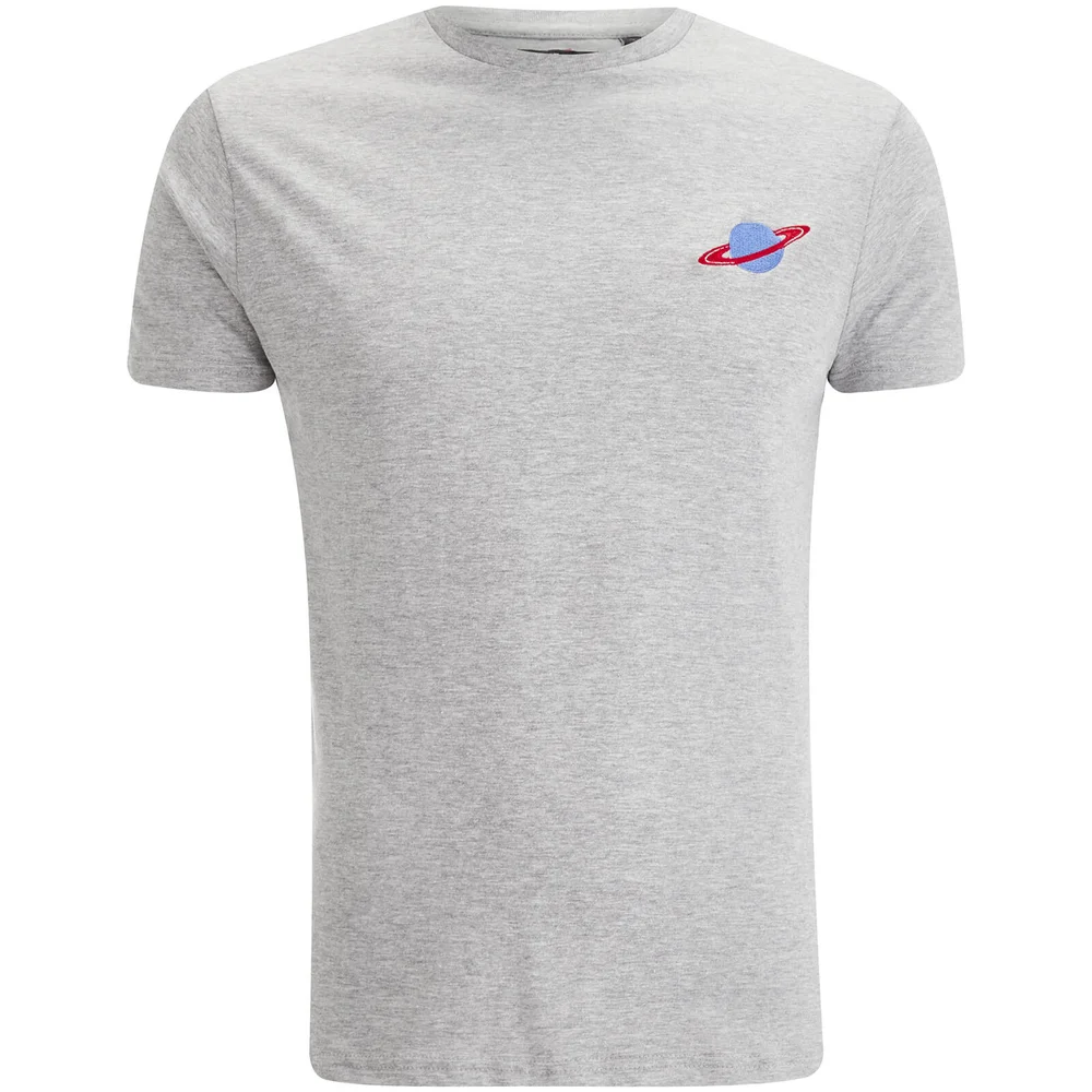 Brave Soul Men's Spyro T-Shirt - Grey Marl - S - Grijs Afbeelding 1