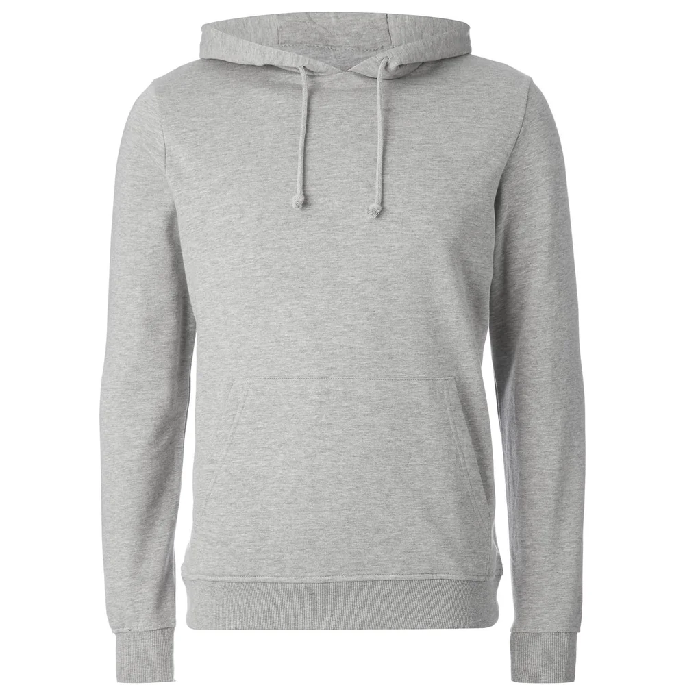 Brave Soul Men's Clarence Hoody - Light Grey Marl - S - Grijs Afbeelding 1