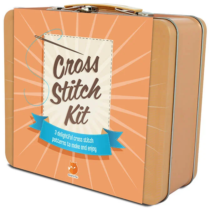 Smart Fox Cross Stitch Tin Afbeelding 1