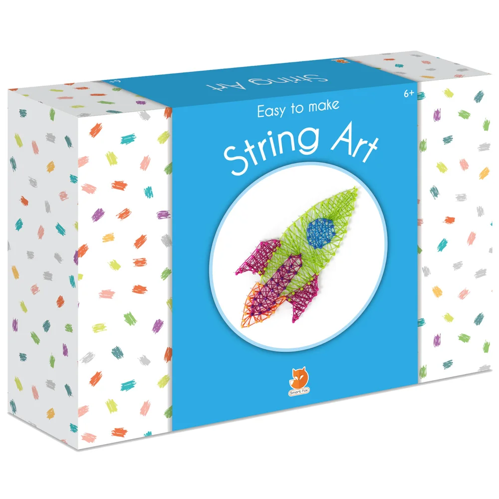 Smart Fox Jr. Easy to Make String Art Afbeelding 1