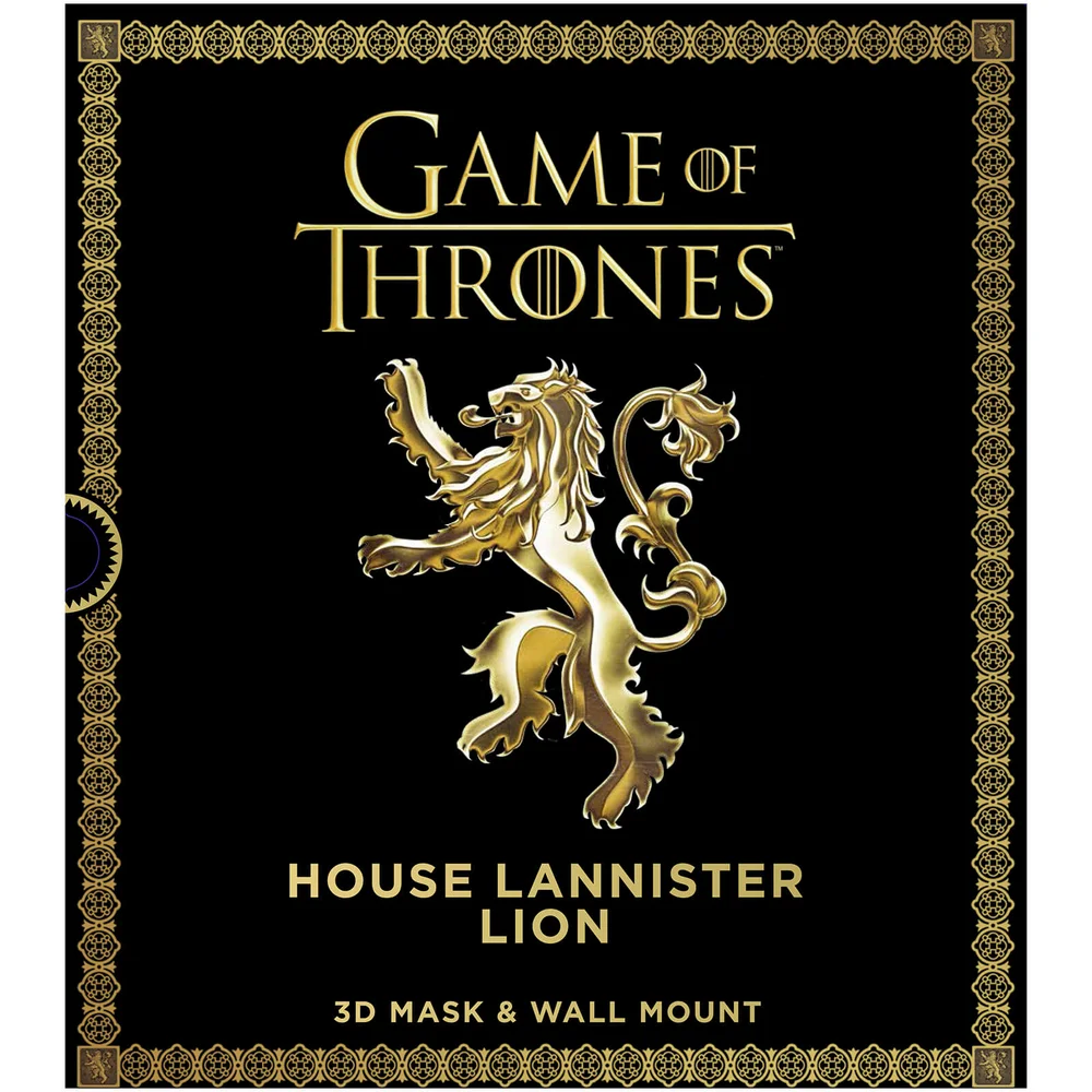 Game of Thrones House Lannister 3D-leeuwenmasker Afbeelding 1