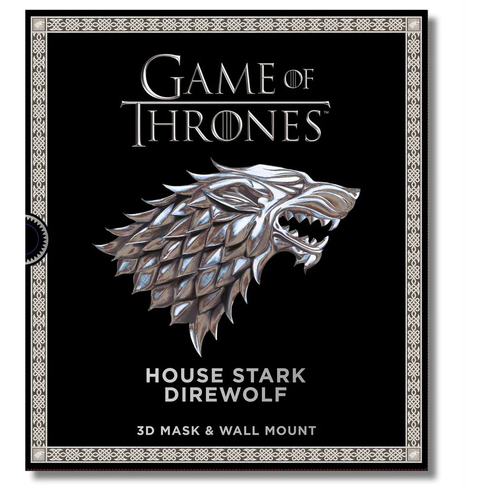 Game of Thrones House Stark Direwolf 3D-masker Afbeelding 1