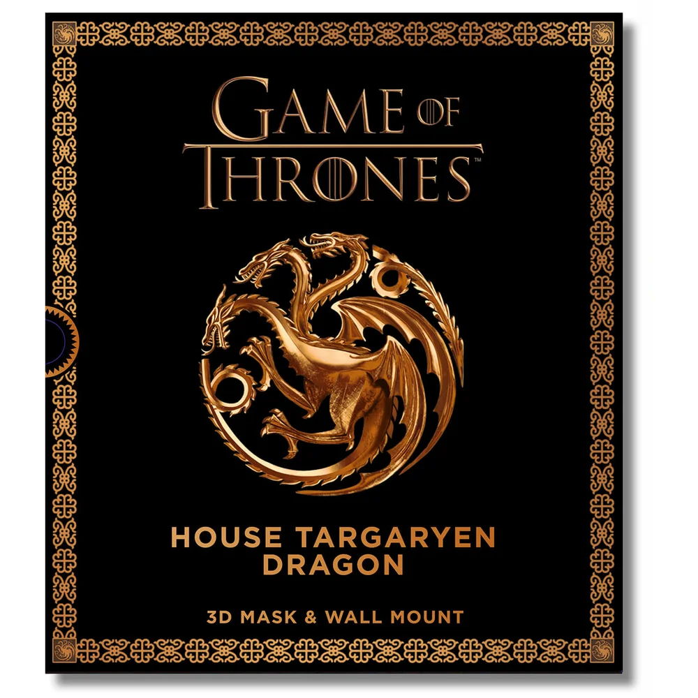 Game of Thrones House Targaryen 3D-drakenmasker Afbeelding 1