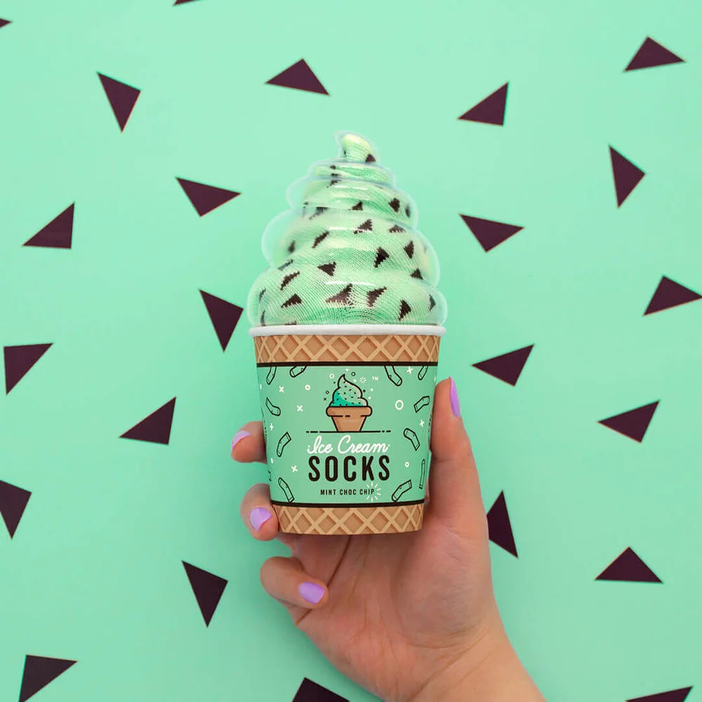 Ice Cream Socks - Mint Choc Chip Afbeelding 1