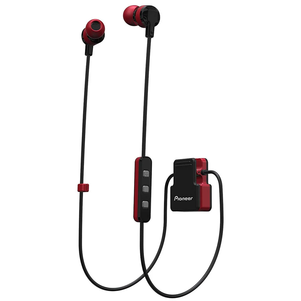 Pioneer SE-CL5BT-GR Wireless Bluetooth Earphones - Red Afbeelding 1