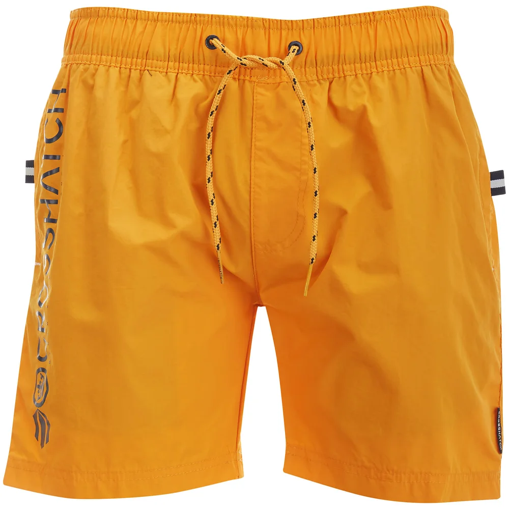 Crosshatch Men's Kavana Swim Shorts - Saffron - S - Geel Afbeelding 1