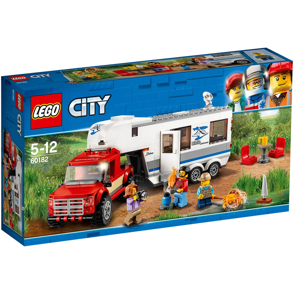 LEGO City Great Vehicles: Pick-uptruck en caravan (60182) Afbeelding 1