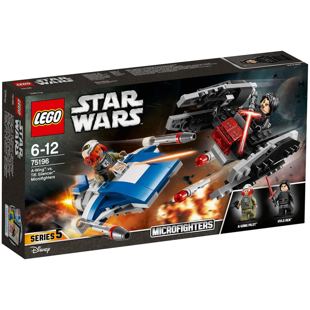 LEGO Star Wars: A-wing™ vs. TIE Silencer™ microfighters (75196) Afbeelding 1