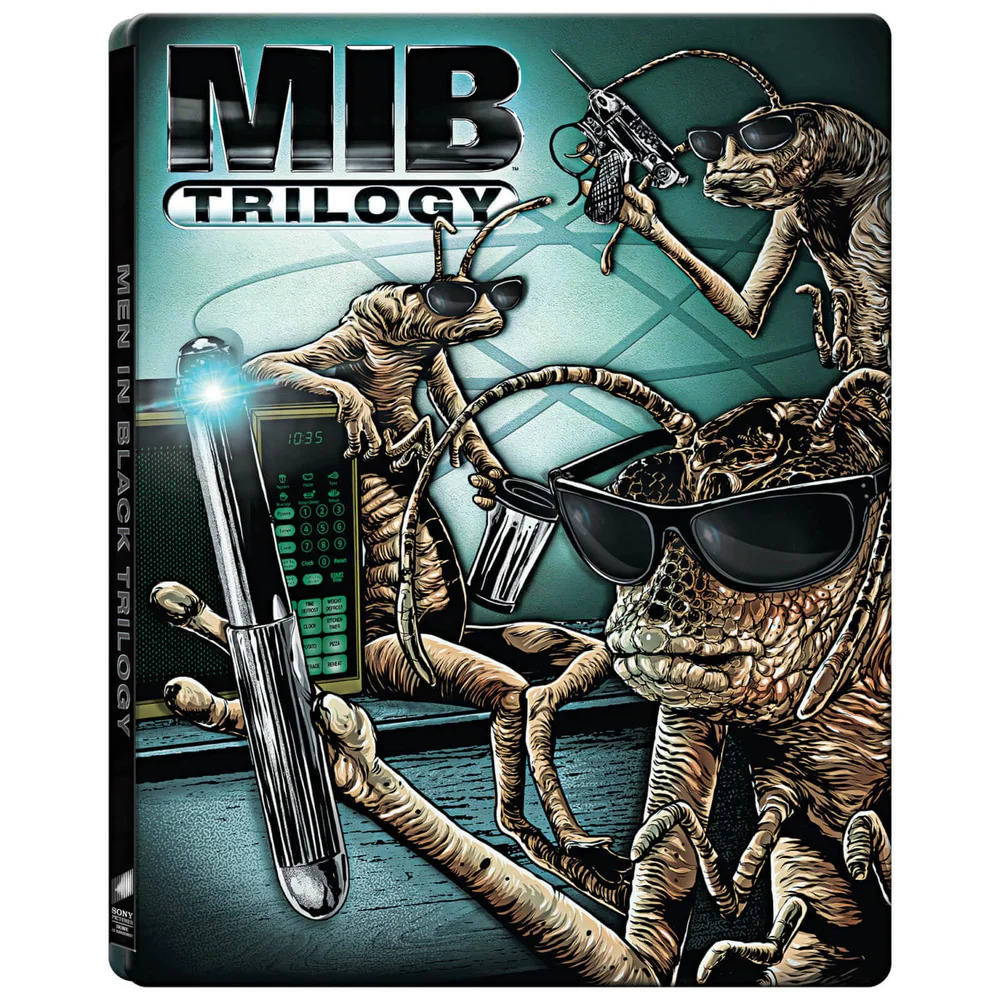 Men In Black Trilogy: 4k Ultra HD (Includes 2D version) - Zavvi Exclusive Limited Edition Steelbook Afbeelding 1