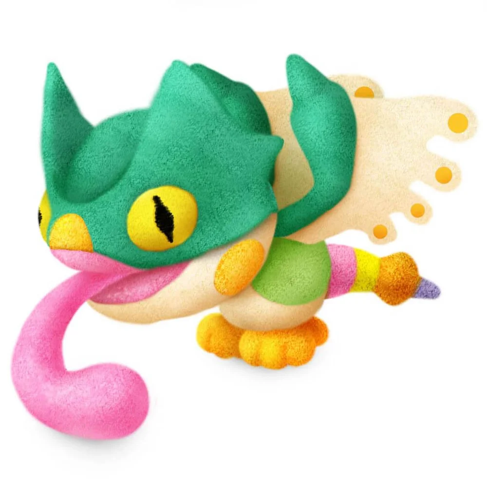 Monster Hunter World Plush Figure - Pukei-Pukei (20cm) Afbeelding 1