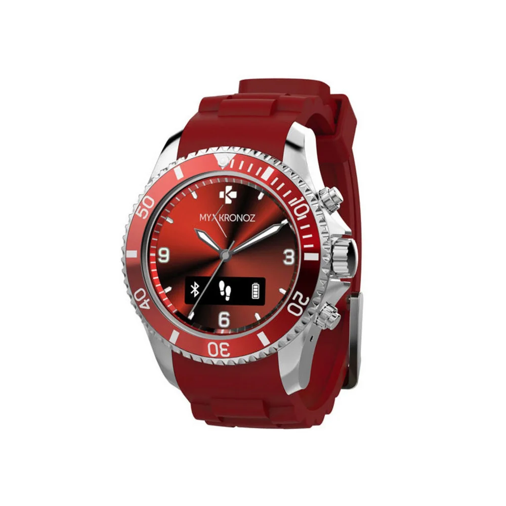 MyKronoz Zeclock Bluetooth Smart Watch - Red Afbeelding 1