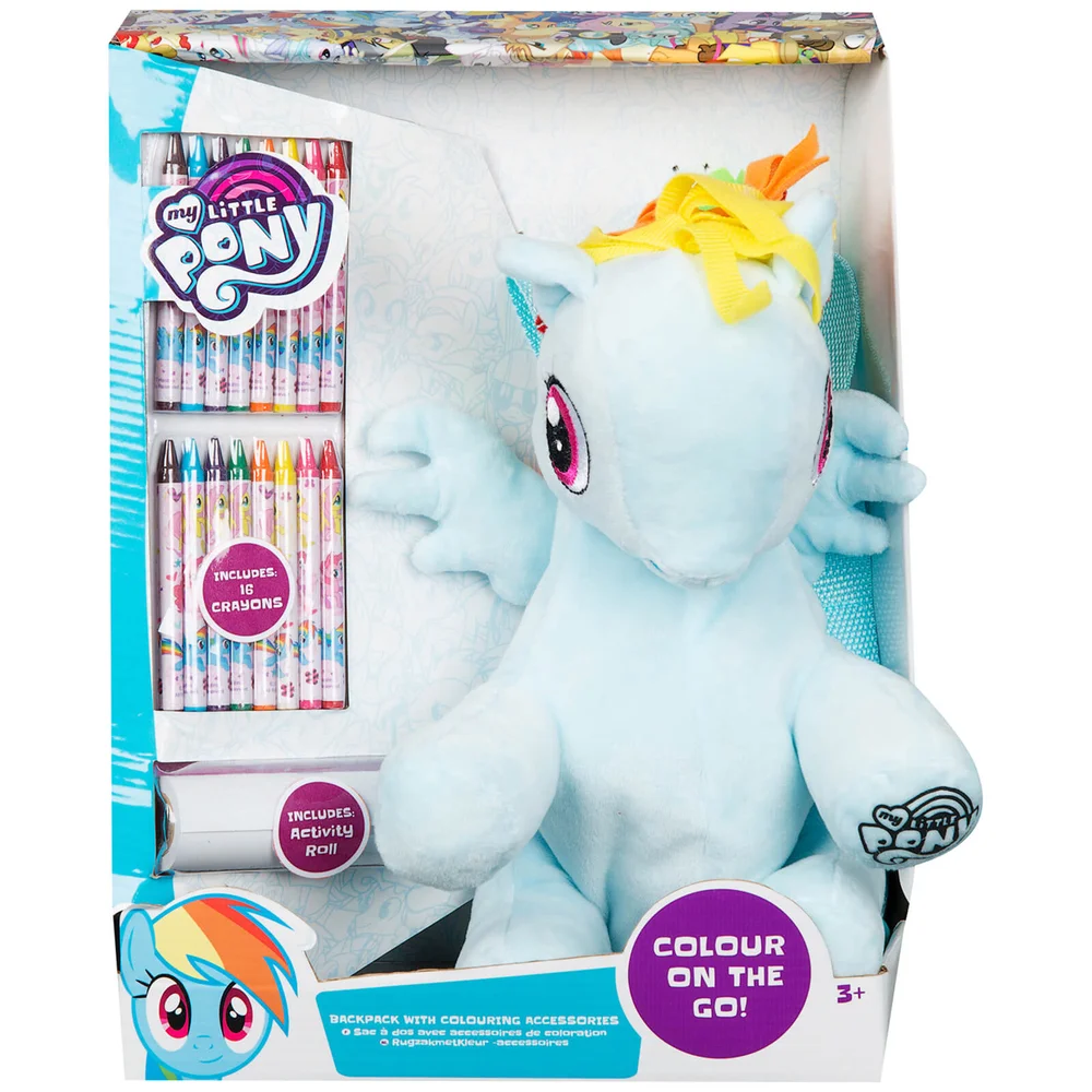 My Little Pony Rainbow Dash Backpack with Colouring Accessories Afbeelding 1