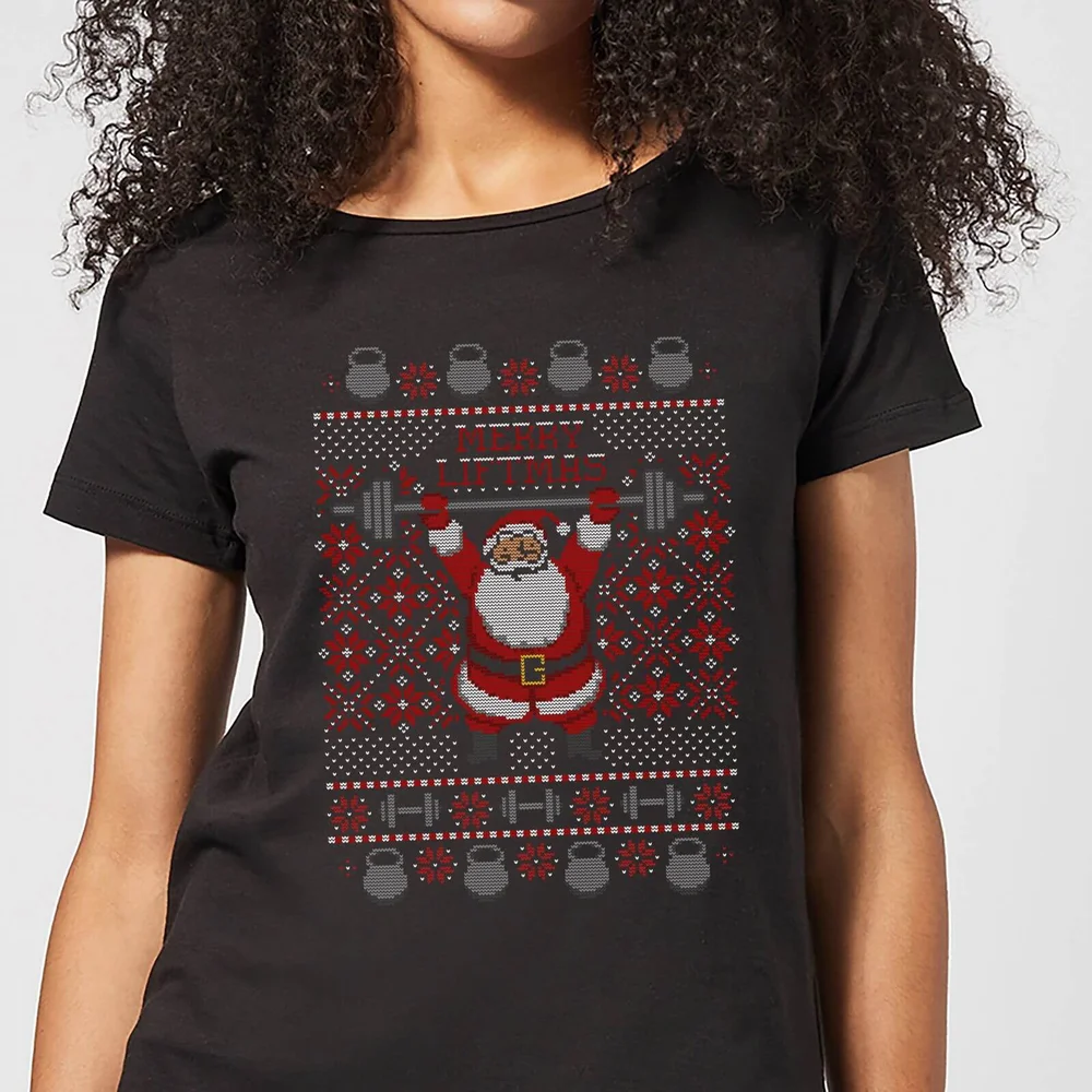Merry Liftmas Women's T-Shirt - Black - 3XL Afbeelding 1
