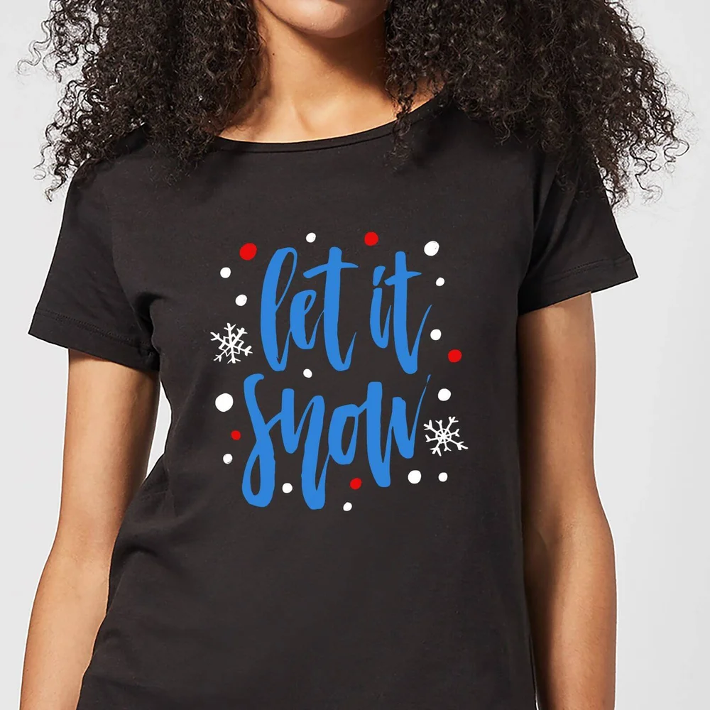 Let it Snow Women's T-Shirt - Black - 3XL Afbeelding 1