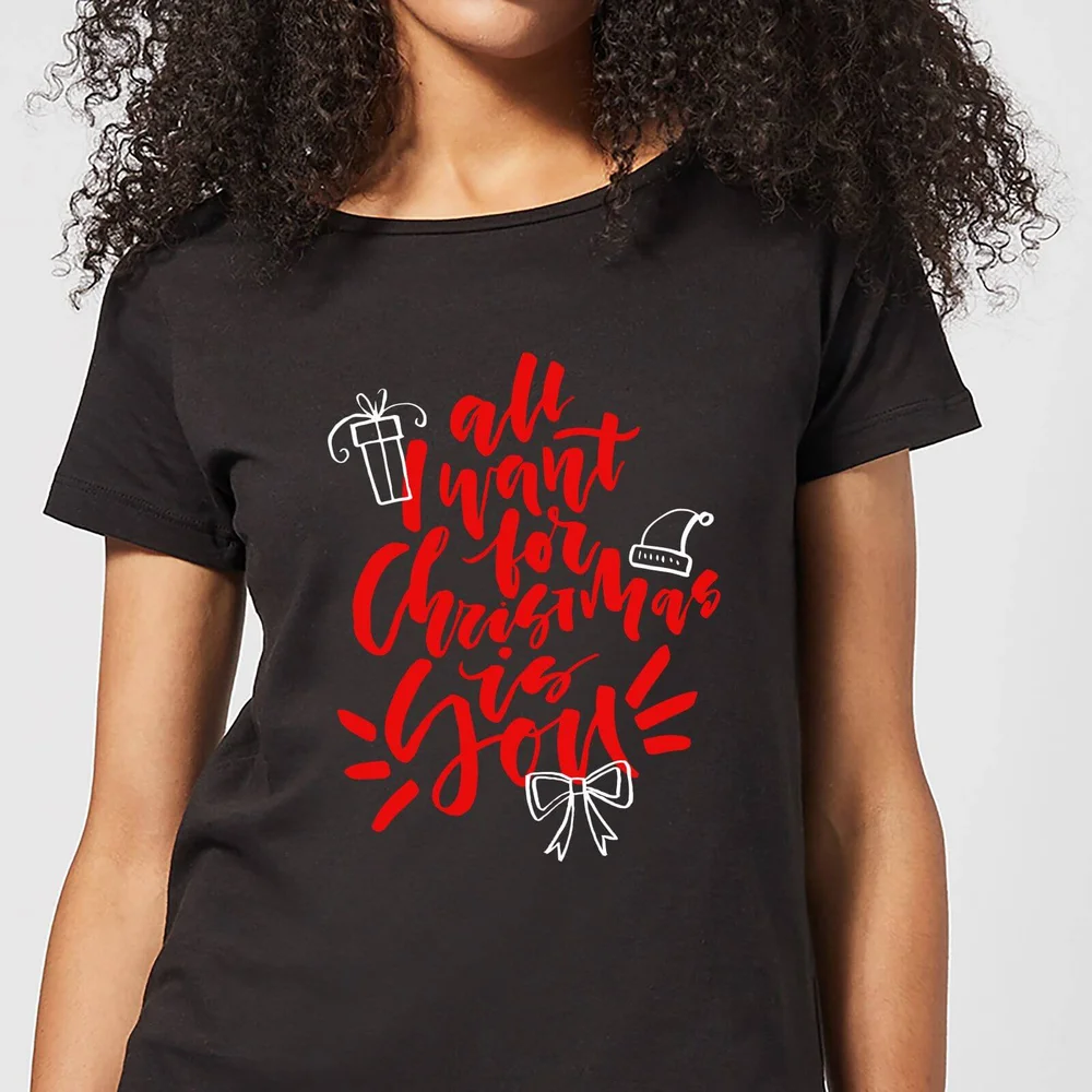 All I Want For Christmas Women's T-Shirt - Black - 3XL Afbeelding 1