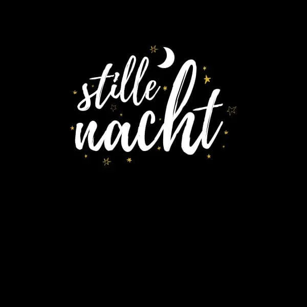Stille Nacht Dames T-Shirt - Zwart