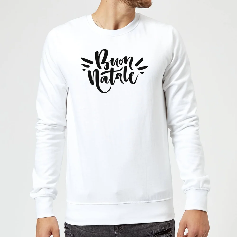 Buon Natale Sweatshirt - White - S - Wit Afbeelding 1