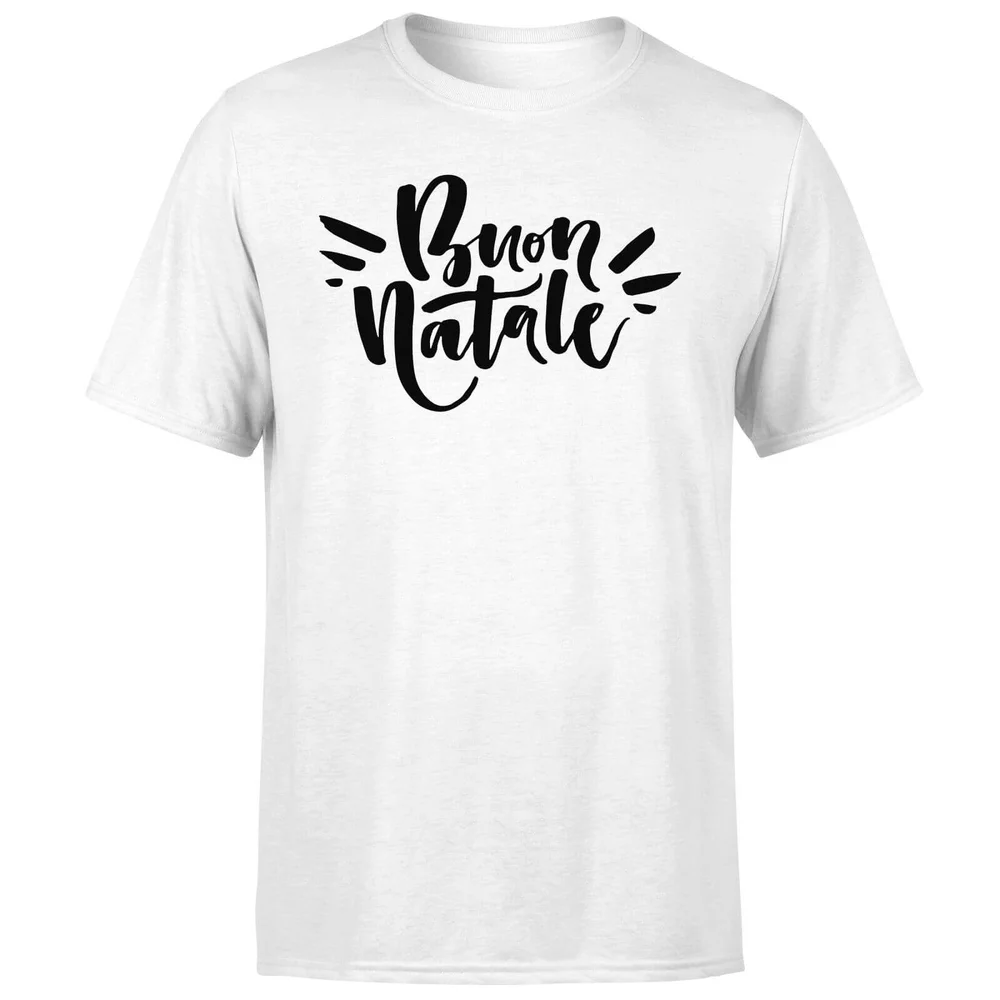 Buon Natale T-Shirt - White - S - Wit Afbeelding 1