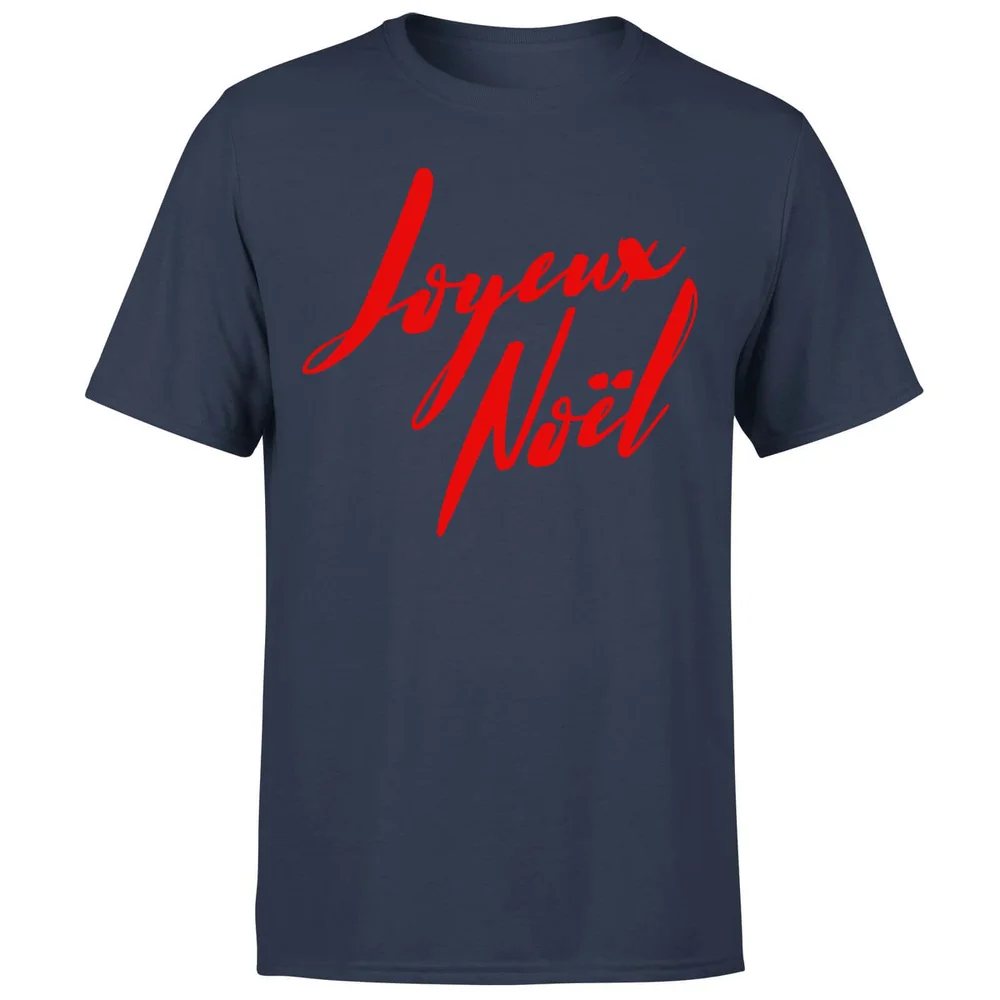 Joyeux Noel Holly Jolly international T-Shirt - Navy - S - Navy blauw Afbeelding 1