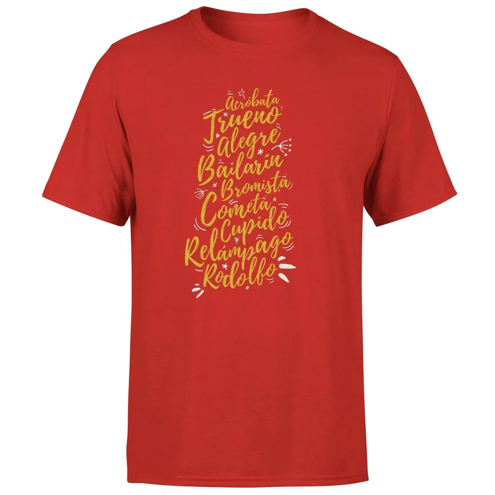 International Reindeer T-Shirt - Red - S - Rood Afbeelding 1