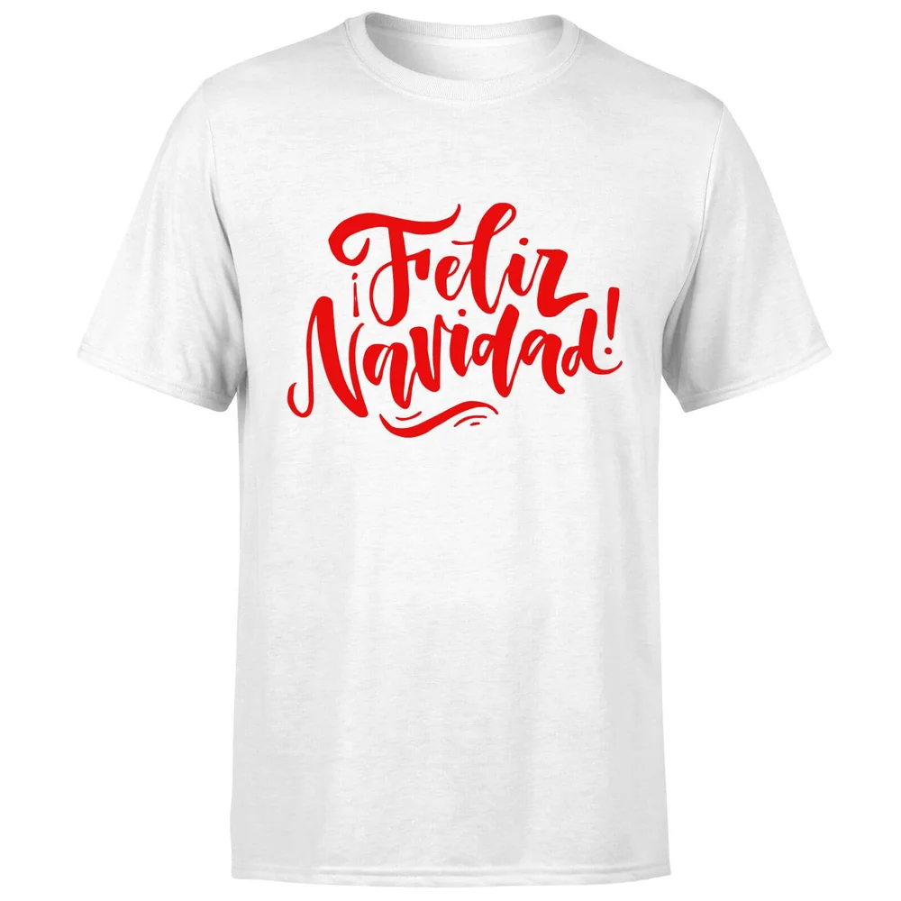 Feliz Navidad T-Shirt - White - S Afbeelding 1