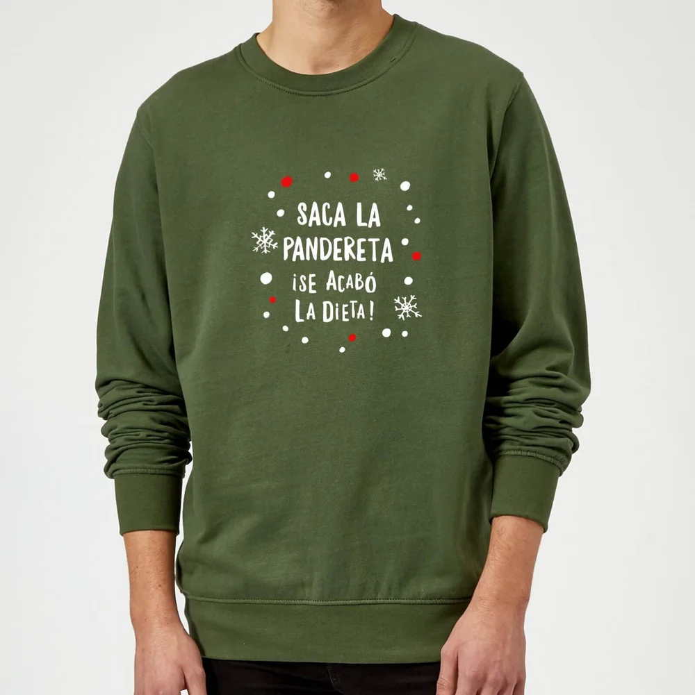Saca La Pandereta Sweatshirt - Forest Green - S - Zwart Afbeelding 1