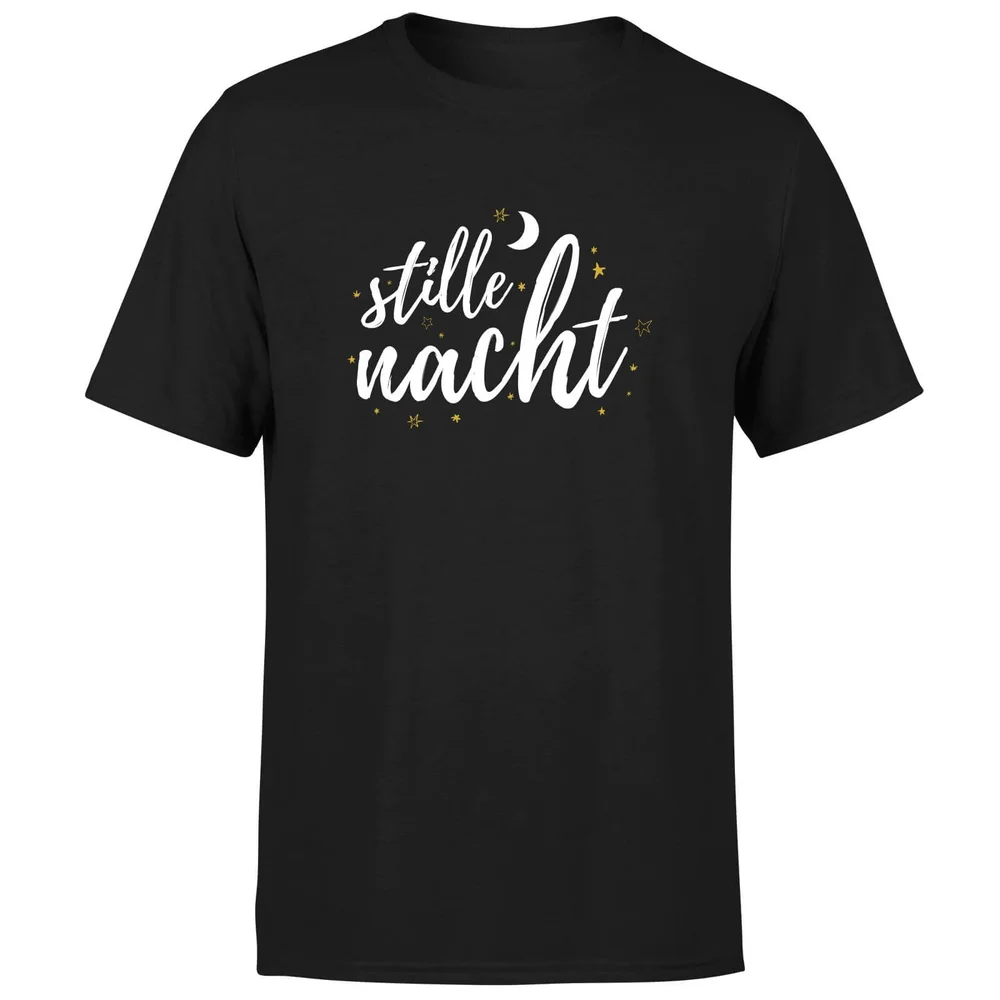 Stille Nacht Heren T-Shirt - Zwart - S - Zwart Afbeelding 1