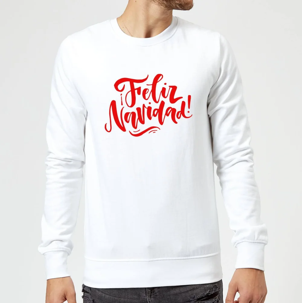 Feliz Navidad Sweatshirt - White - S Afbeelding 1